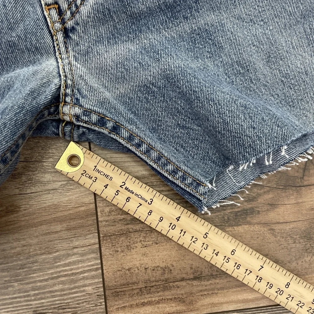 Levi's 505 Rework Jorts / Jeans Shorts Size 36 Frawed Hem 80's